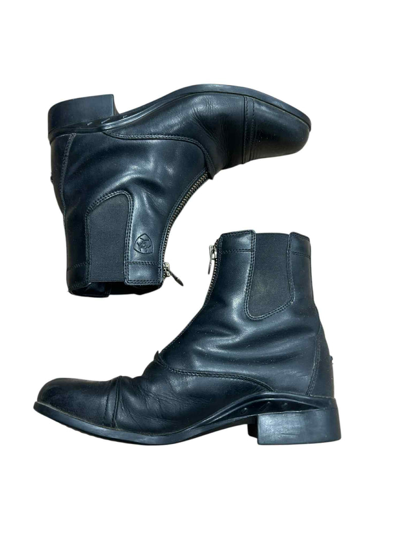 Ariat Zip Paddock Boots - Black - 8.5B - USED