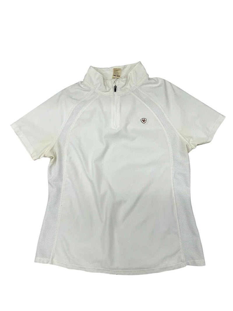 Ariat SS Quarter Zip - White - L - USED