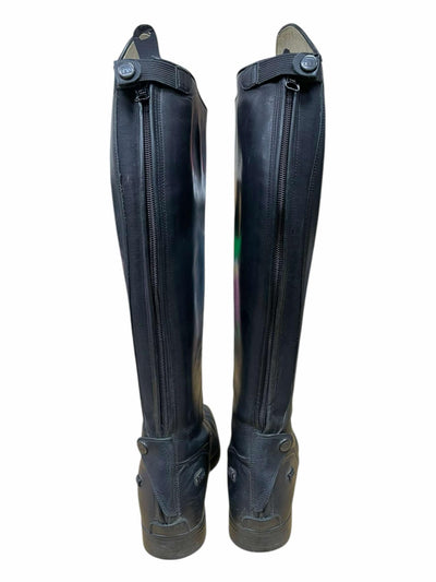 Deniro Amabile Field Boots - Black - 38 (7.5/8), MC Height, XXL Calf - USED
