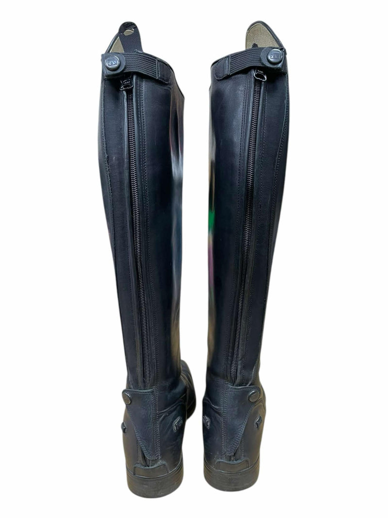 Deniro Amabile Field Boots - Black - 38 (7.5/8), MC Height, XXL Calf - USED