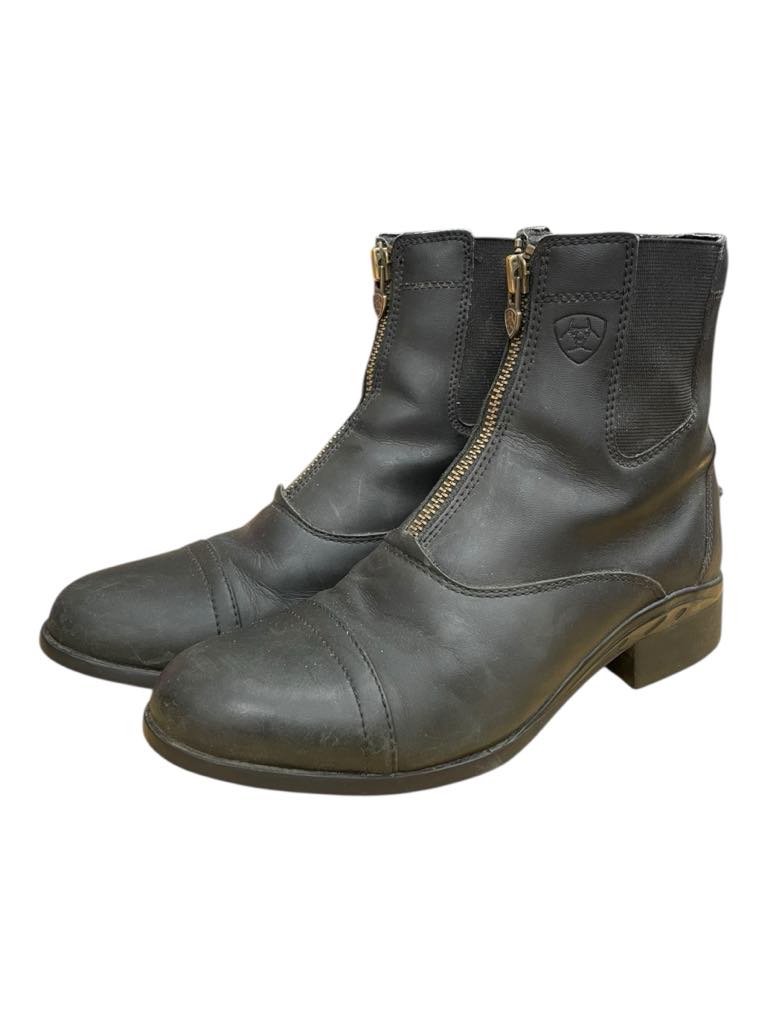 Ariat Zip Paddock Boots - Black - 8.5B - USED