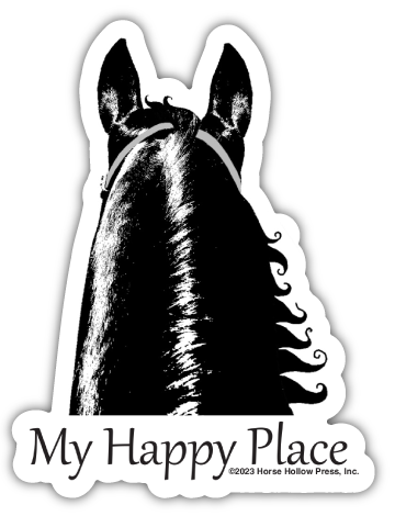 3" Tumbler Horse Sticker / My Happy Place / WATERPROOF
