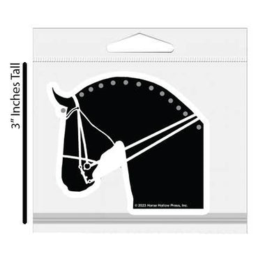 3" Tumbler Horse Sticker / Dressage Horse / WATERPROOF