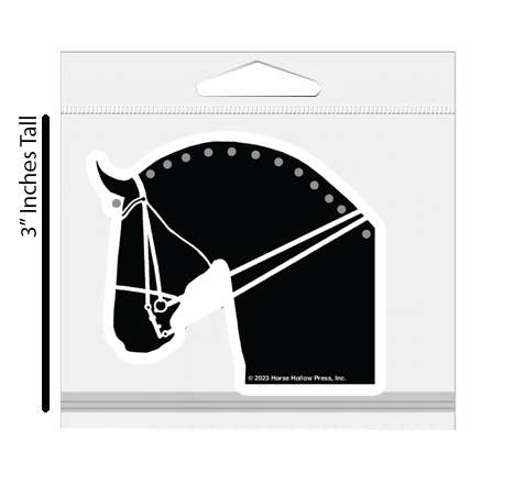 3" Tumbler Horse Sticker / Dressage Horse / WATERPROOF