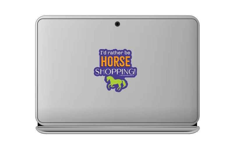 3" Tumbler Horse Sticker / Horse Shopping / WATERPROOF