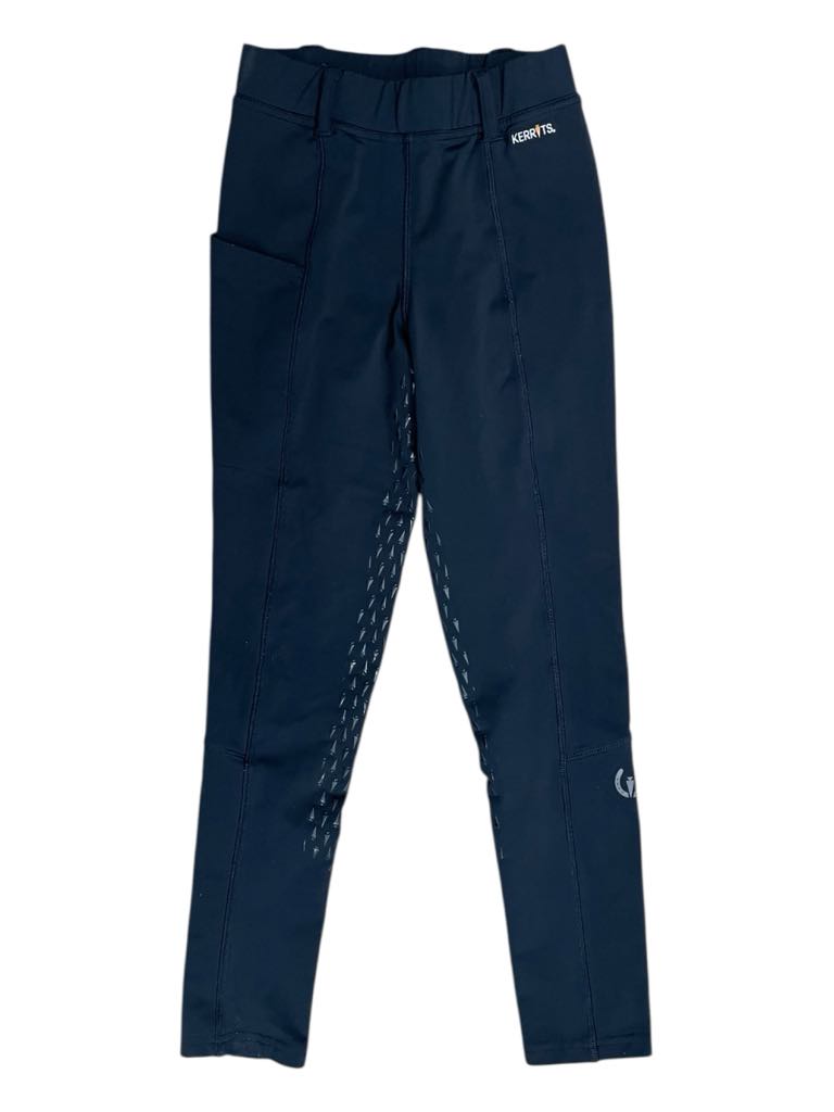 Kerrits Full Leg Winter Tight - Black - Youth L - USED