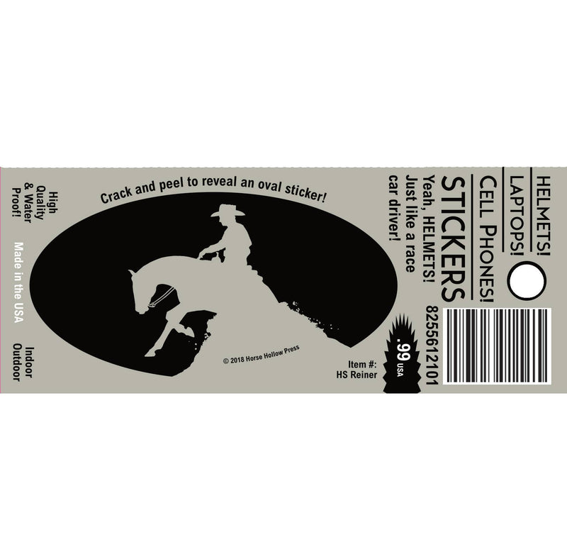 Horse Western Laptop Cell Phone & Helmet Sticker: Live/Slide