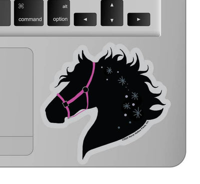 3" Tumbler Horse Sticker / Horse Pink Tack / WATERPROOF