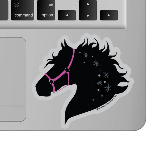 3" Tumbler Horse Sticker / Horse Pink Tack / WATERPROOF