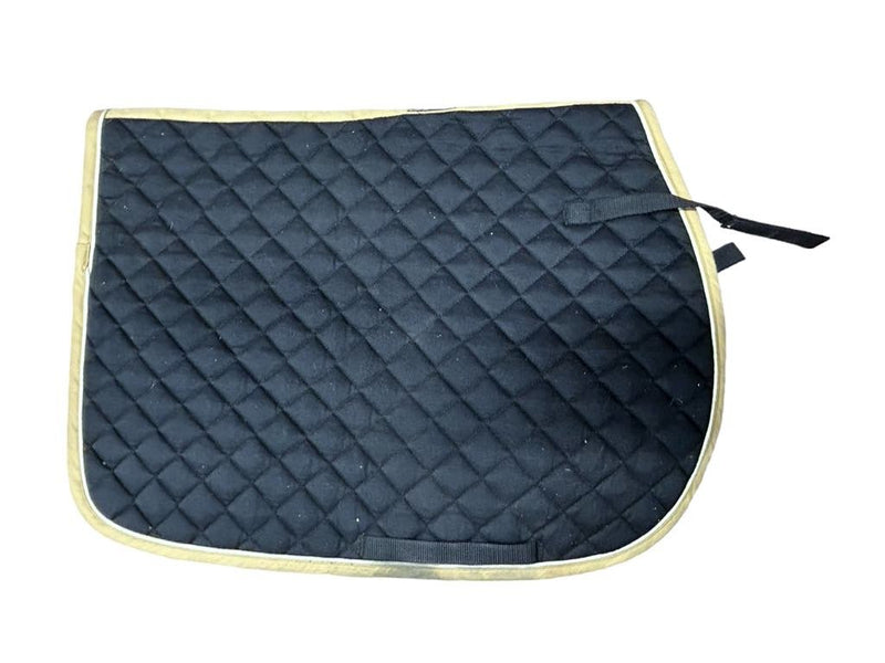 Dover Saddle Pad - Black/Gold - USED