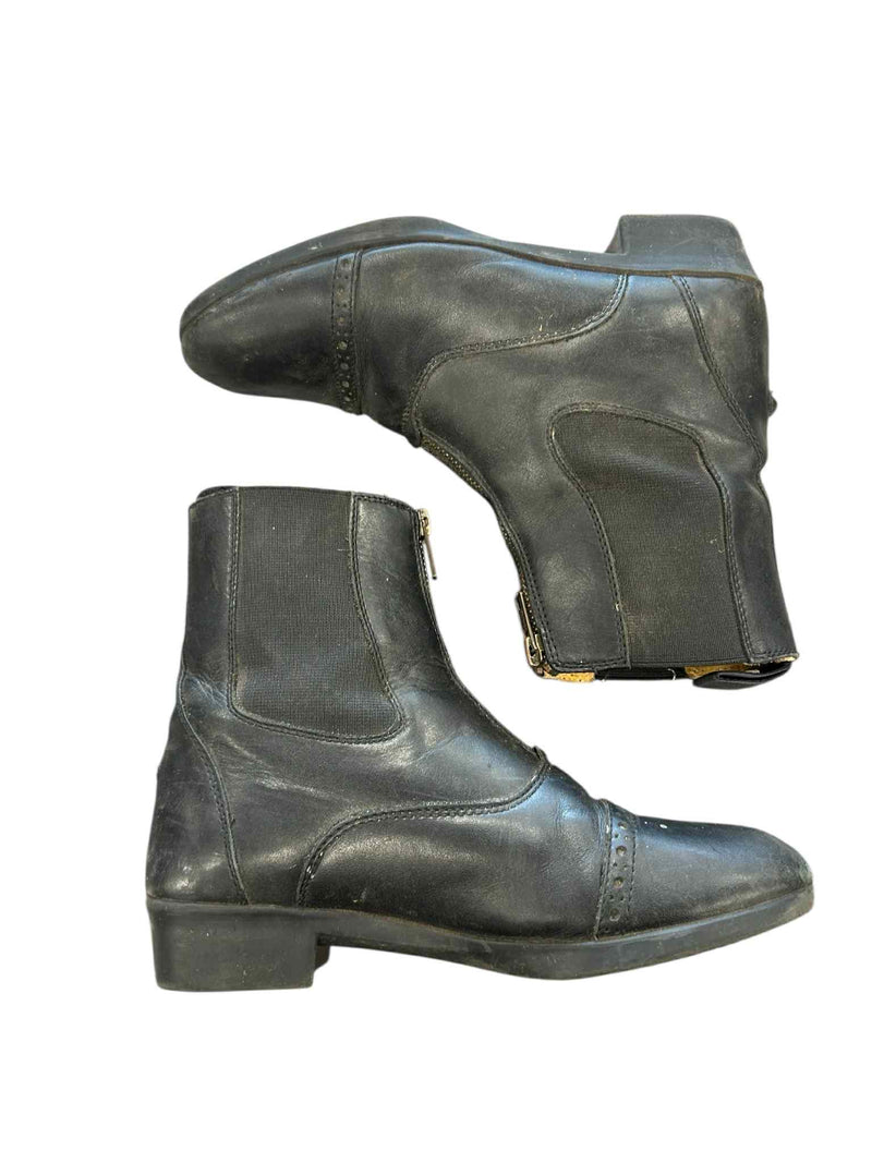 Ovation Zip Paddock Boots - Black - Size 6 - USED