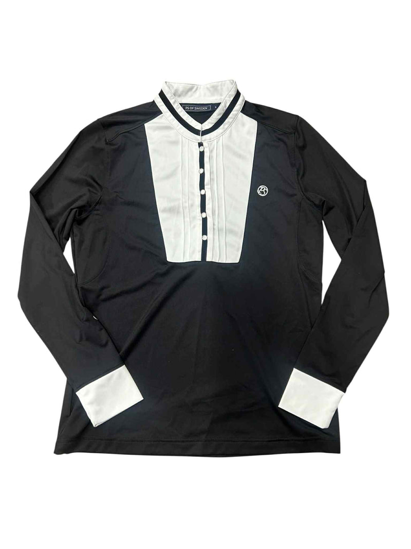 PS of Sweden LS Show Shirt - Black/white - M - USED