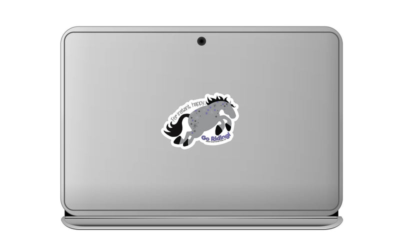 3" Tumbler Horse Sticker / Instant Happy / WATERPROOF
