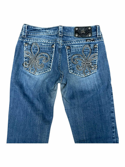 Miss Me Bootcut Jean - Blue Denim - 30 With 32 Inseam - USED