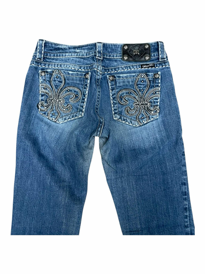 Miss Me Bootcut Jean - Blue Denim - 30 With 32 Inseam - USED