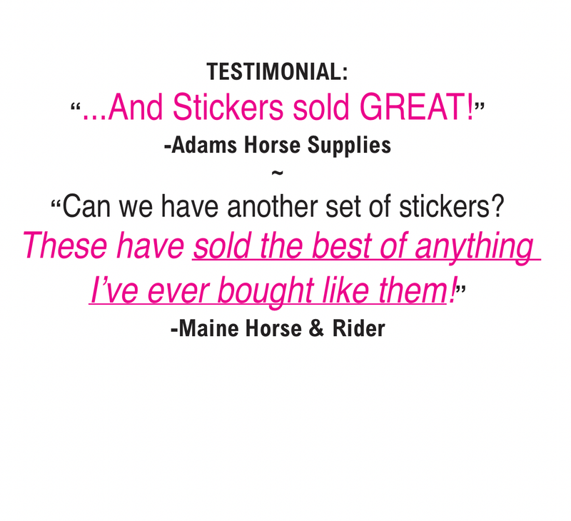 3" Tumbler Horse Sticker / I&