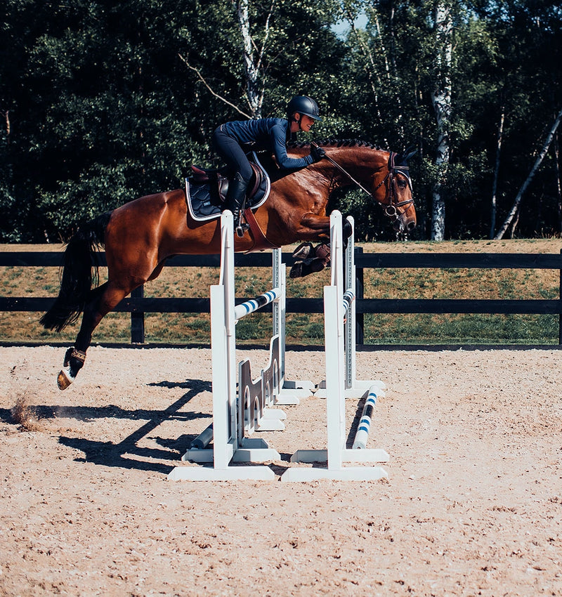 Equestrian Stockholm Midnight White Edge Saddle Pad