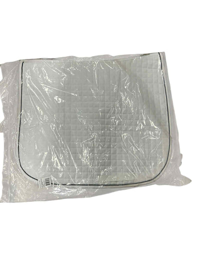 Dressage Pad **NWT** - White w/black piping and Hanoverian Brand- full size - USED