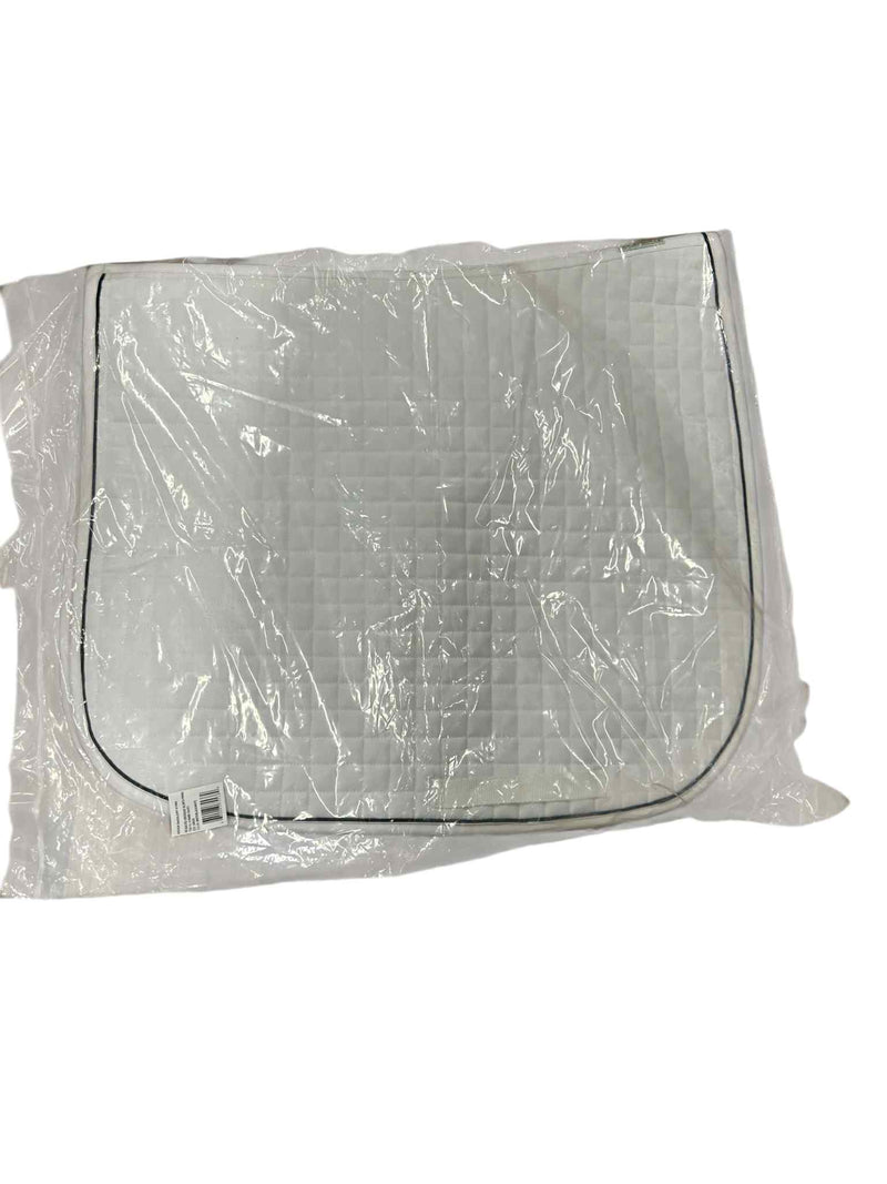 Dressage Pad **NWT** - White w/black piping and Hanoverian Brand- full size - USED