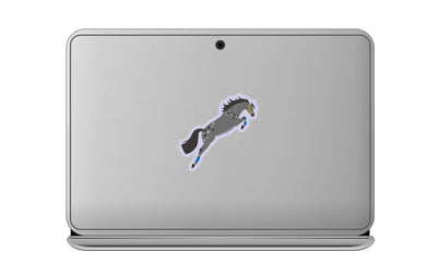 3" Tumbler Horse Sticker / Dappled Grey Jumper / WATERPROOF