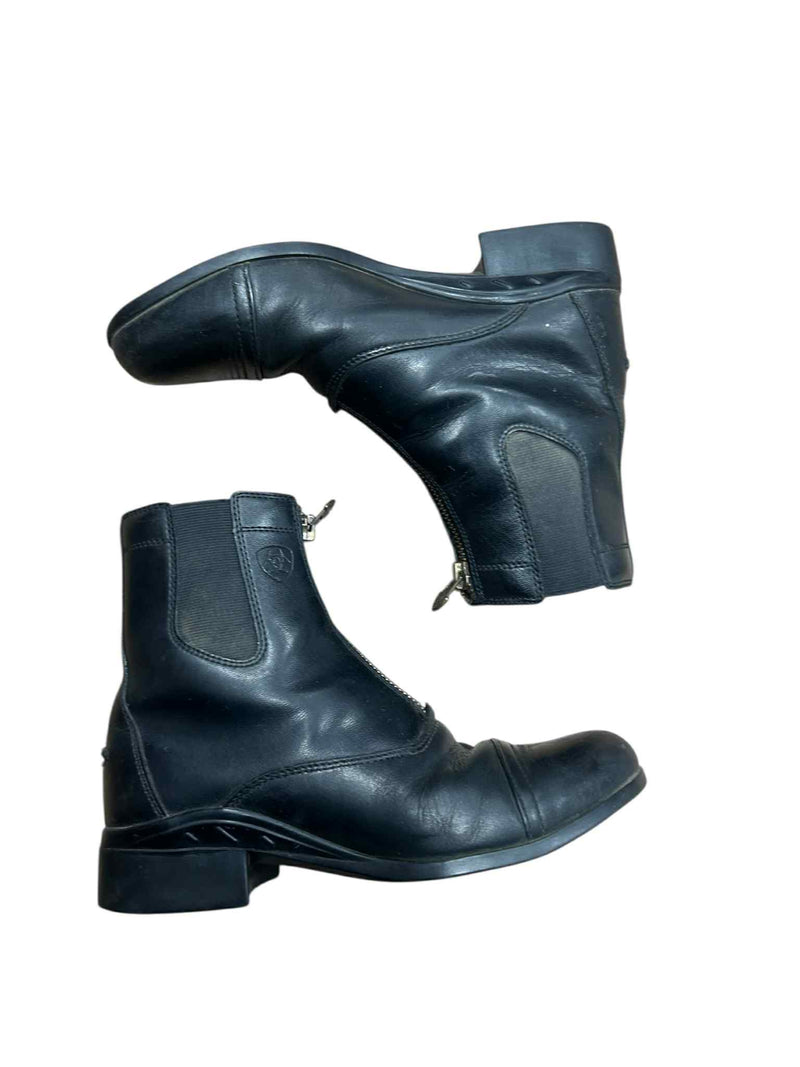Ariat Zip Paddock Boots - Black - 8.5B - USED