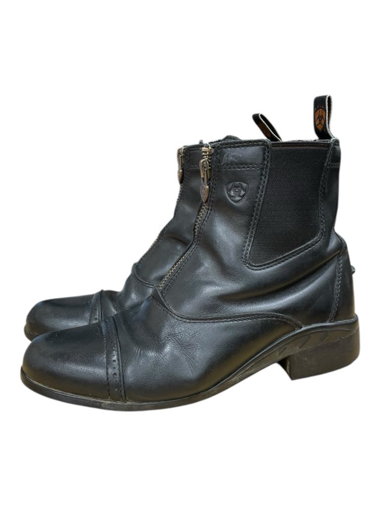 Ariat Zip Paddock Boot - Black - Youth 3 - USED