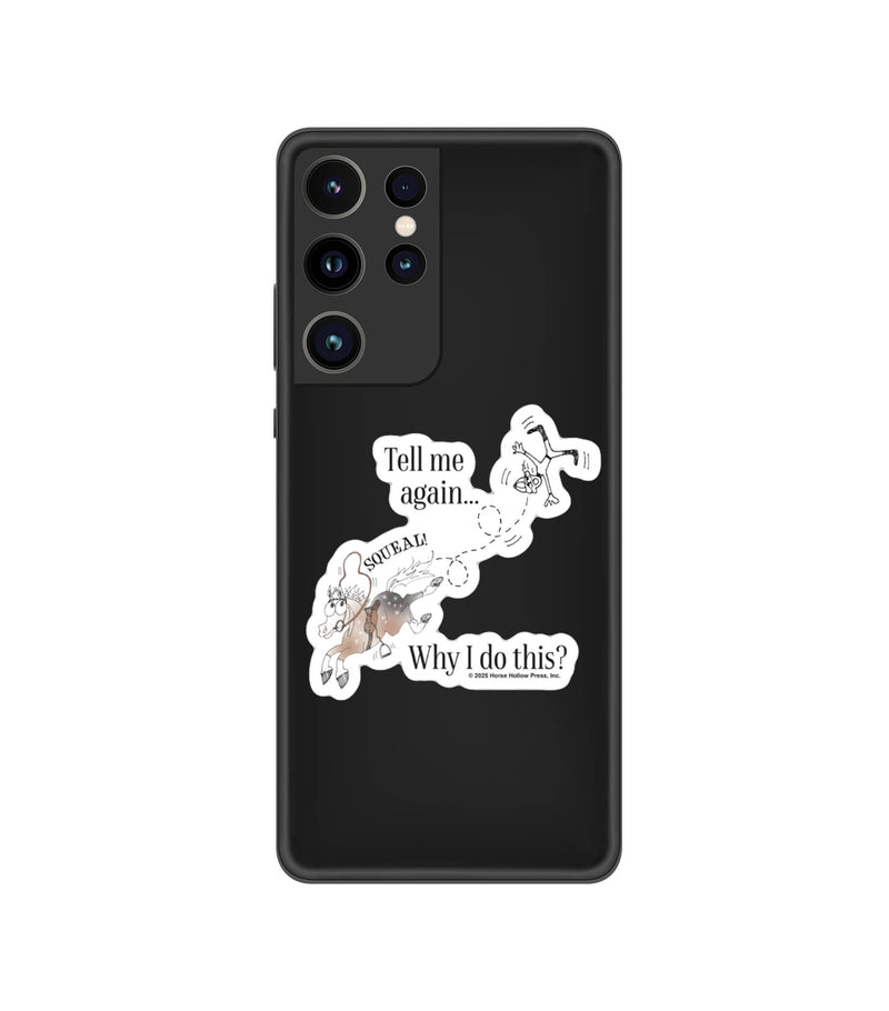 3" Tumbler Horse Sticker / Tell Me Why I... / WATERPROOF