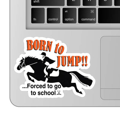 3" Tumbler Horse Sticker / Born to Jump School / WATERPROOF