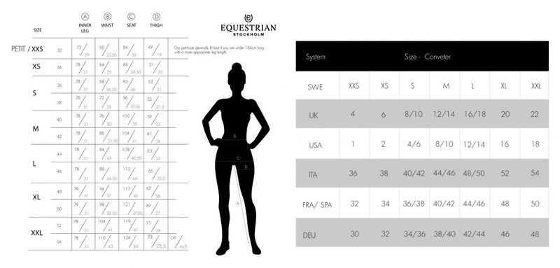 Equestrian Stockholm Elite Black Full Seat Breeches