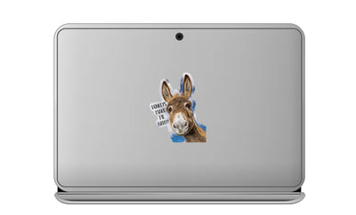 3" Tumbler Donkey Sticker / Make Me Happy /WATERPROOF