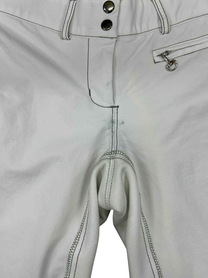 Goode Rider FS Breeches - White  - 36R - USED