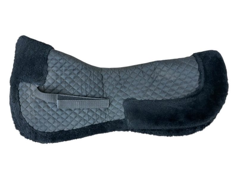 Unbranded Fleece Half Pad - Black - Approx 23" Spine - USED