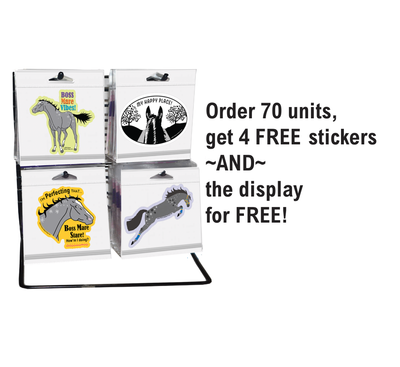 3" Tumbler Horse Sticker / Instant Happy / WATERPROOF