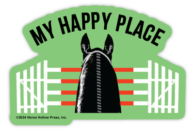 3" Tumbler Horse Sticker / Happy Place Jumpers / WATERPROOF