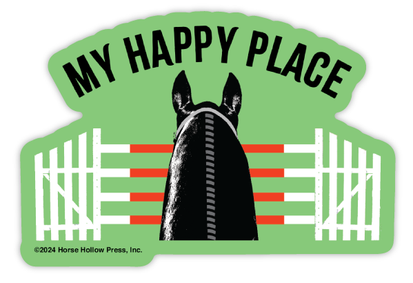 3" Tumbler Horse Sticker / Happy Place Jumpers / WATERPROOF