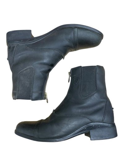 Ariat Zip Paddock Boots - Black - 8.5B - USED