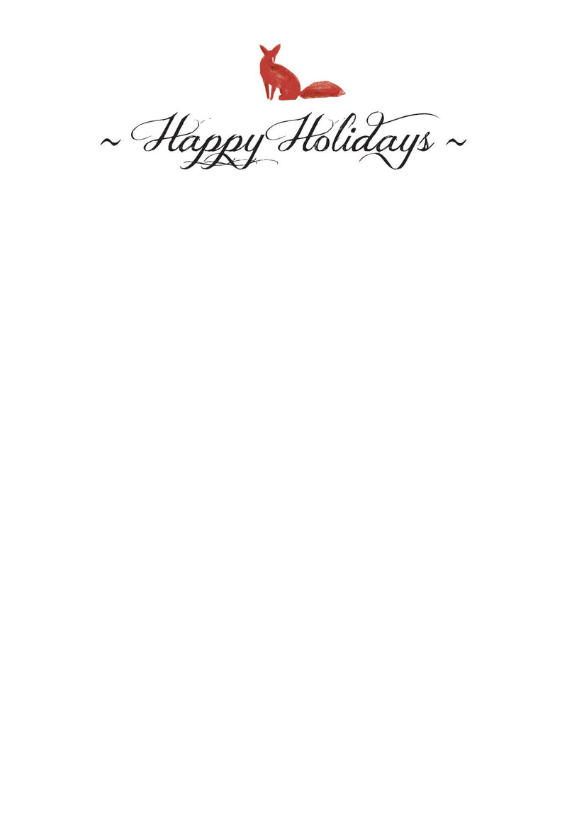 Fox Christmas Card / Fox, Horses & Barn / Fox Greetings