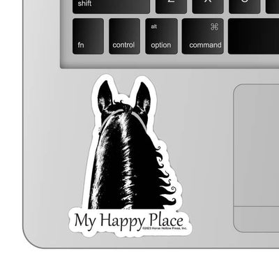 3" Tumbler Horse Sticker / My Happy Place / WATERPROOF