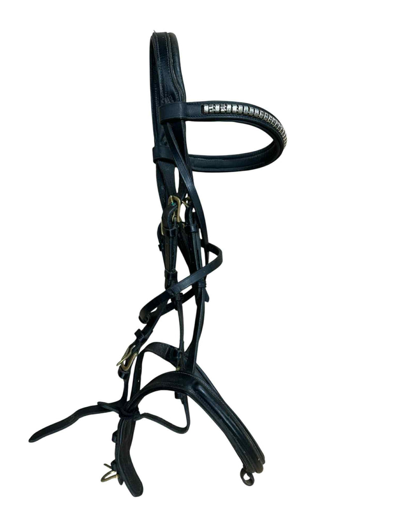 Southern Stars Saddlery Leather Bridle - Black - Full Size Size - USED
