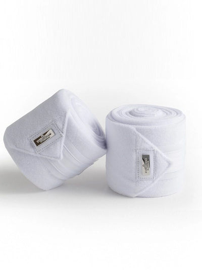 Equestrian Stockholm White Edition Silver Fleece Bandages
