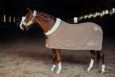 Equestrian Stockholm Fur Halter - Champagne