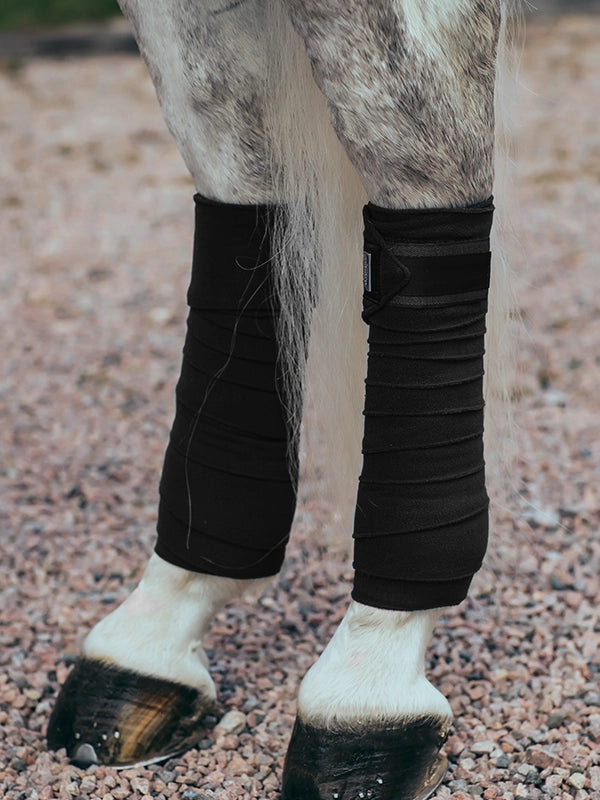 Equestrian Stockholm Black Edition Fleece Bandages