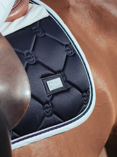 Equestrian Stockholm Midnight White Edge Saddle Pad