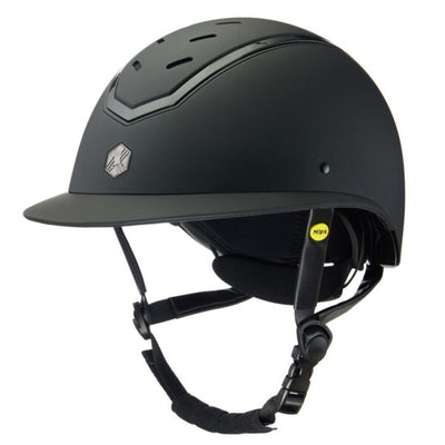 Charles Owen Kylo Helmet - Black Matte/Black Gloss/Wide Brim