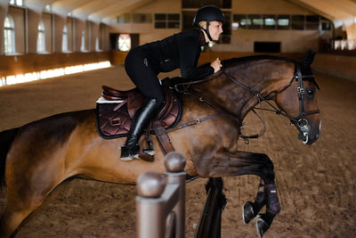 Equestrian Stockholm Mahogany Glimmer Saddle Pad