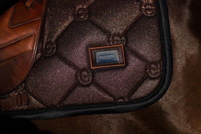 Equestrian Stockholm Mahogany Glimmer Saddle Pad