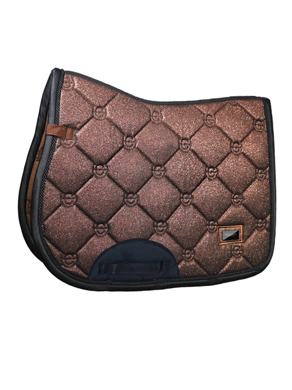 Equestrian Stockholm Mahogany Glimmer Saddle Pad