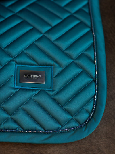 Equestrian Stockholm Modern Saddle Pad - Teal Bue