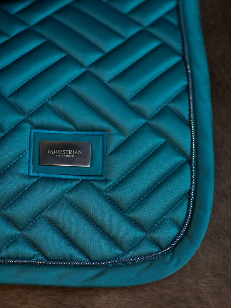 Equestrian Stockholm Modern Saddle Pad - Teal Bue