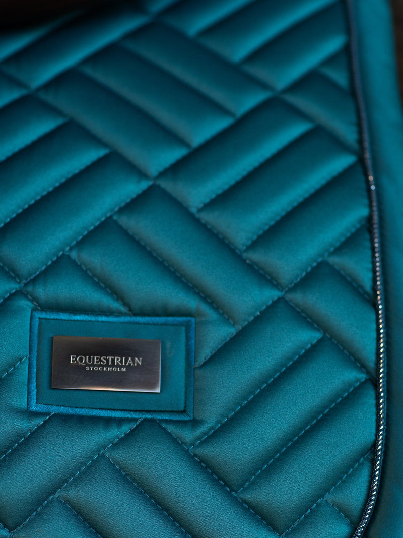Equestrian Stockholm Modern Saddle Pad - Teal Bue